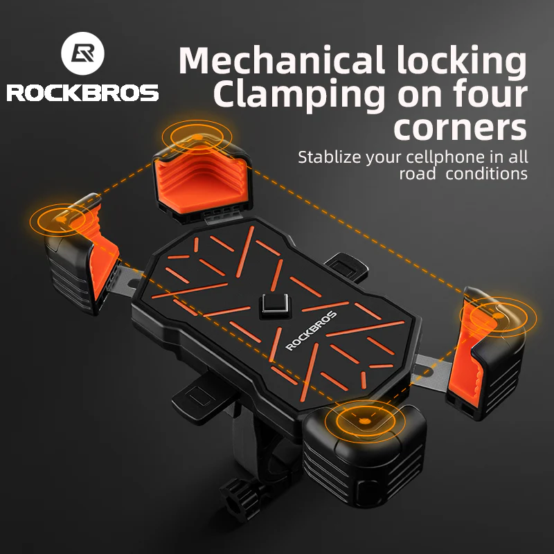 ROCKBROS HW-117 Bike Phone Mount 1s Lock Bike - Image 14