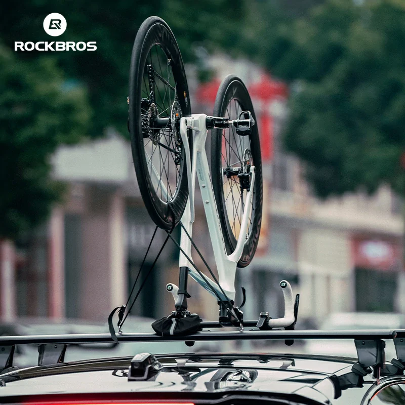 ROCKBROS Inverted Roof Bike Rack for Cars Quick-Release Straps and Clamps - Image 4