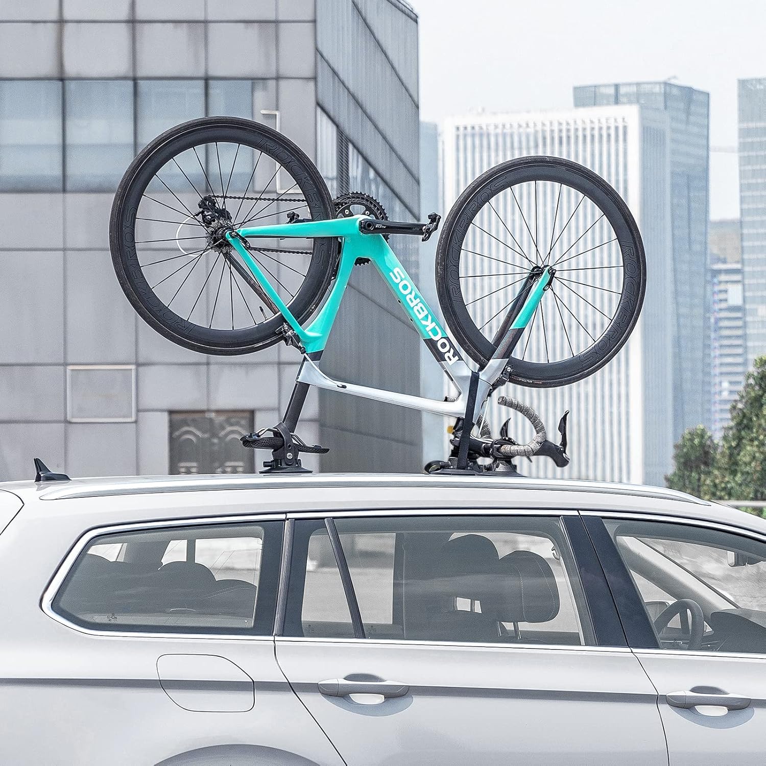 ROCKBROS Inverted Suction Cup Bike Rack Secure Mount for 1 Bike No Removal Needed - Image 3