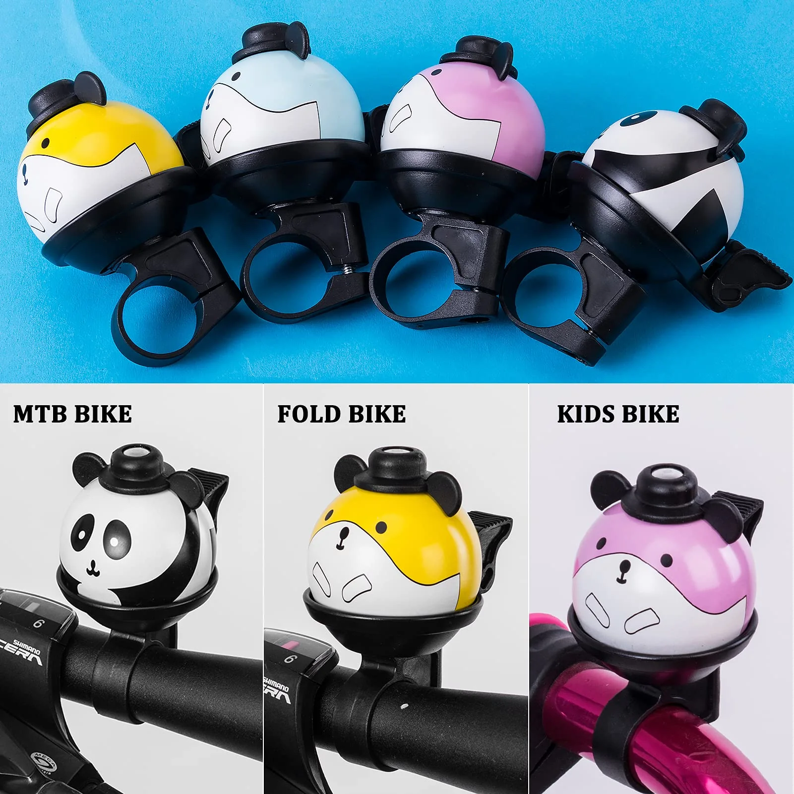 ROCKBROS Cute Monster Kids Bike Bell - Image 12