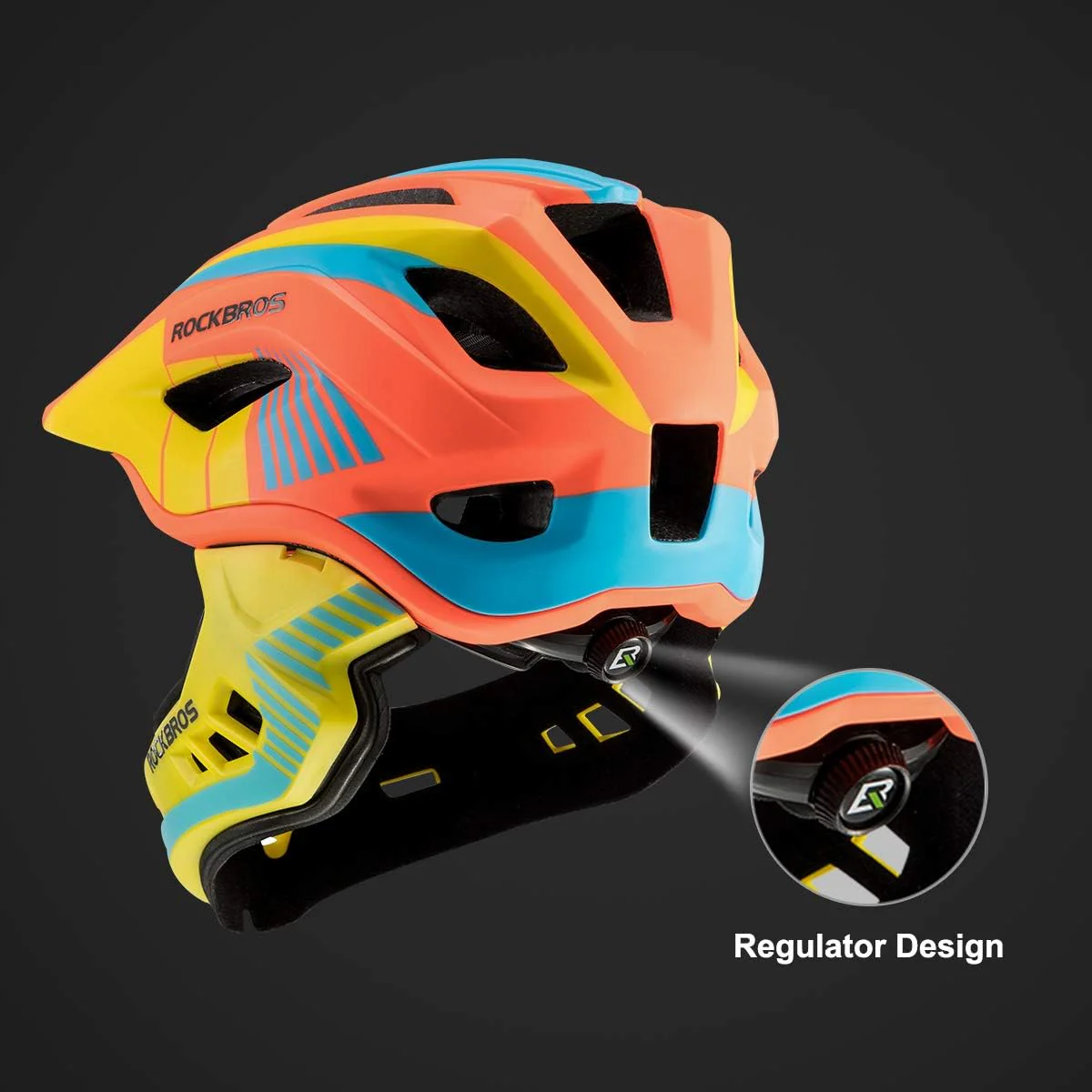 ROCKBROS Kids Full Face Helmet Detachable for Youth Child Boys Girls Ages 3-16 - Image 13