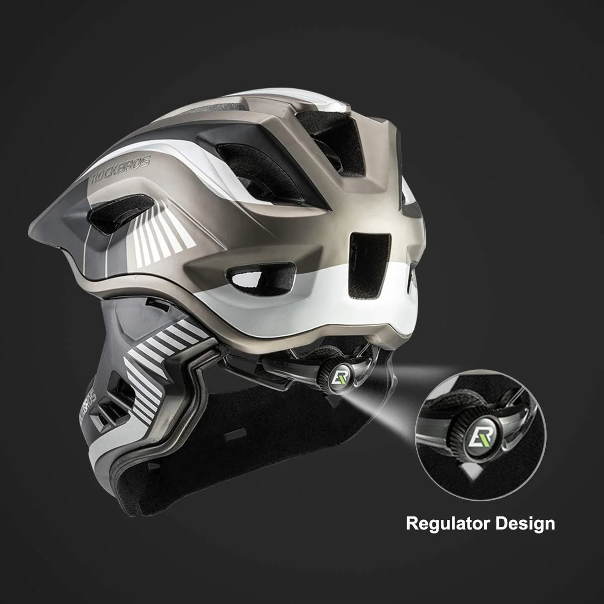 ROCKBROS Kids Full Face Helmet Detachable for Youth Child Boys Girls Ages 3-16 - Image 8