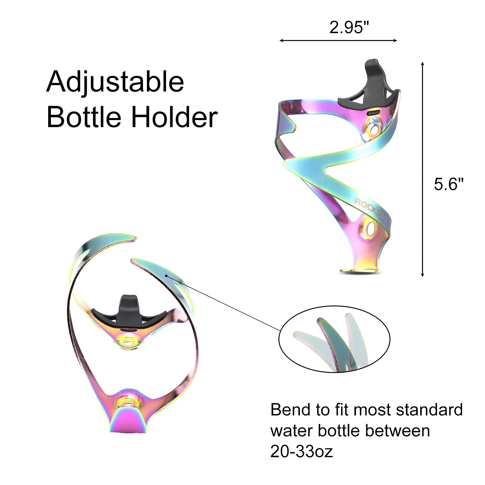 ROCKBROS Lightweight Aluminum Bike Water Bottle Cage - Durable Holder - Image 17