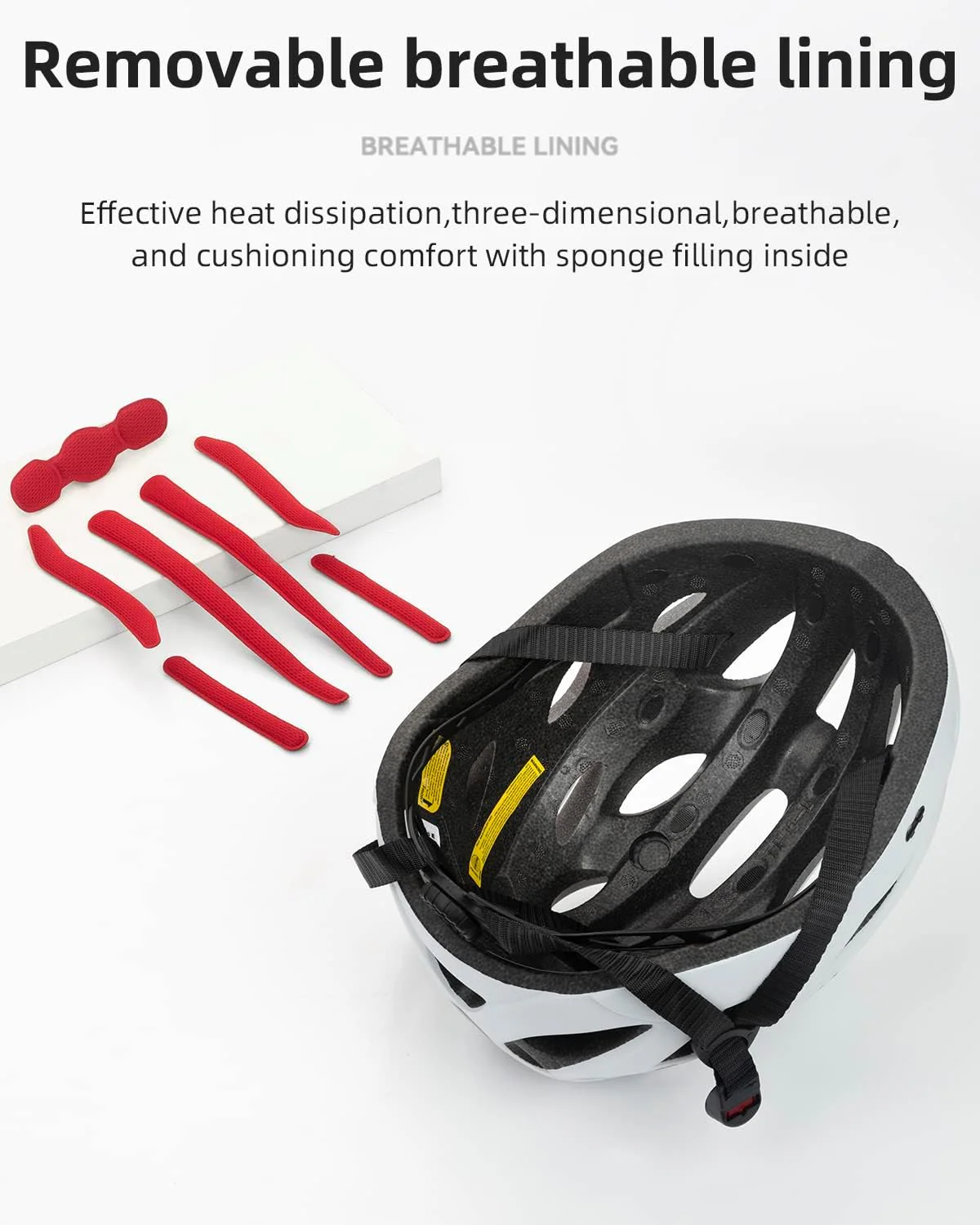 ROCKBROS Lightweight Cycling Helmet with Removable Goggles Sun Visor - Image 16