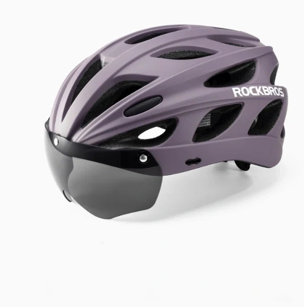 ROCKBROS Lightweight Cycling Helmet with Removable Goggles Sun Visor - Image 26