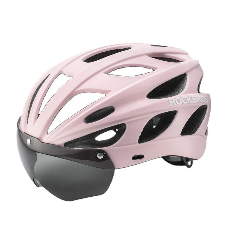 ROCKBROS Lightweight Cycling Helmet with Removable Goggles Sun Visor - Image 27