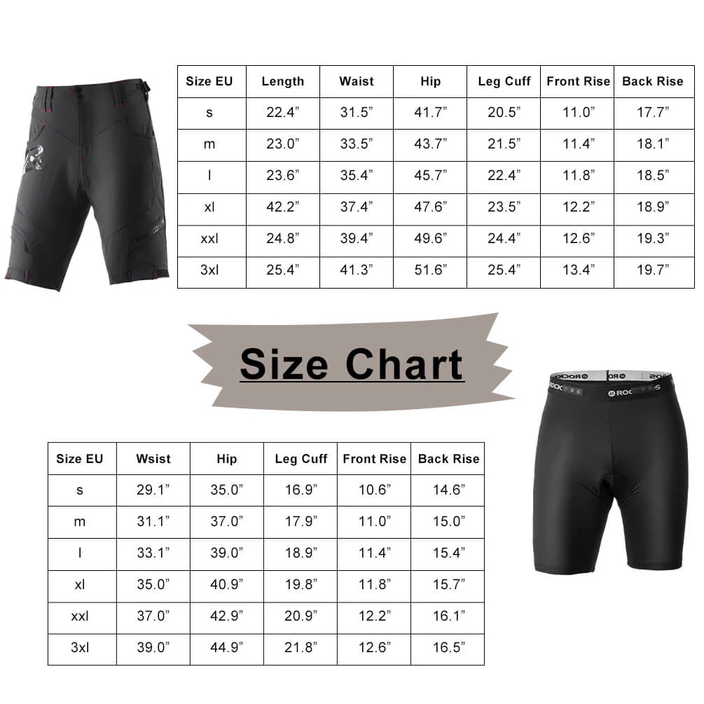 ROCKBROS Men's Cycling Shorts 4D Padded Compression Shorts - Image 10