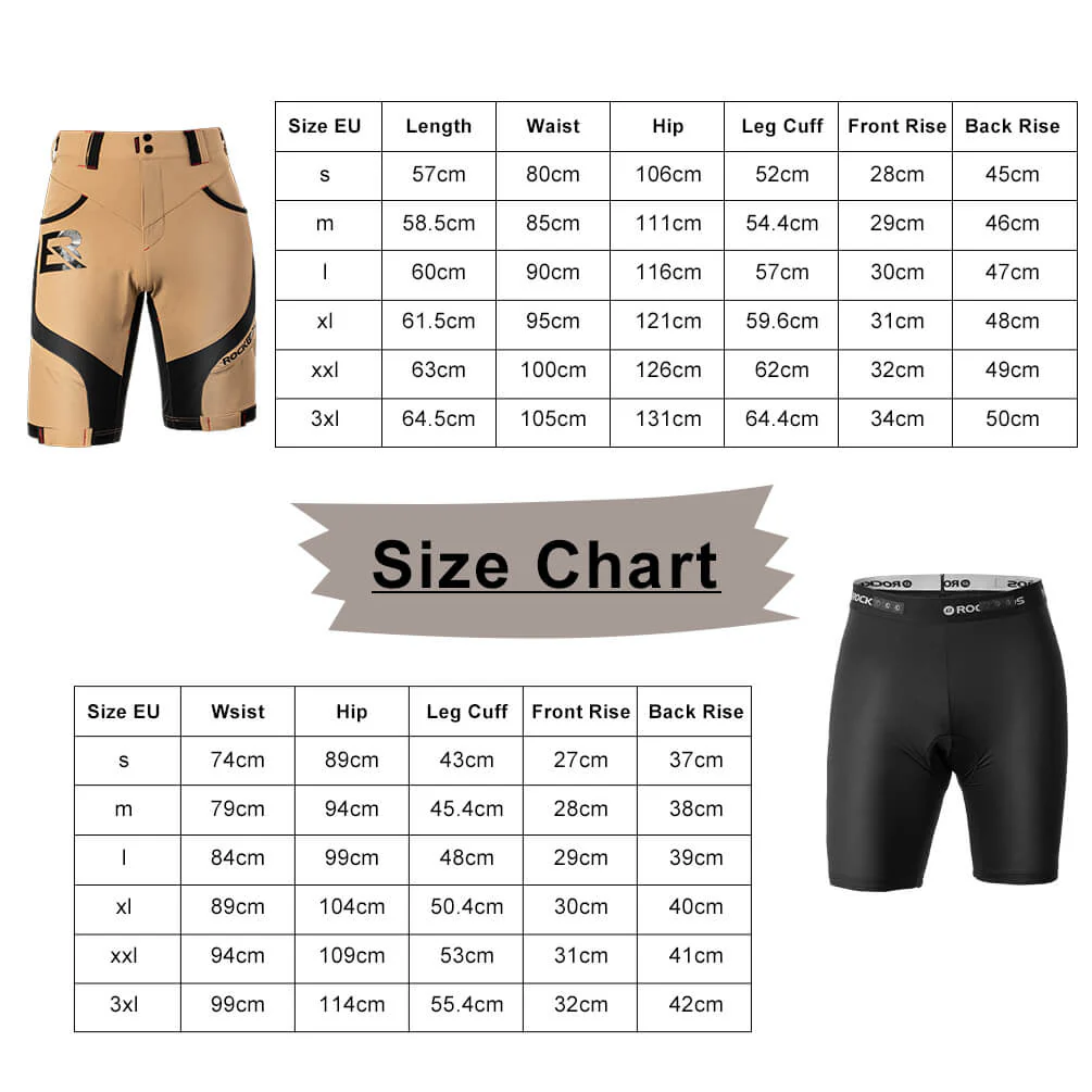 ROCKBROS Men's Cycling Shorts 4D Padded Compression Shorts - Image 14