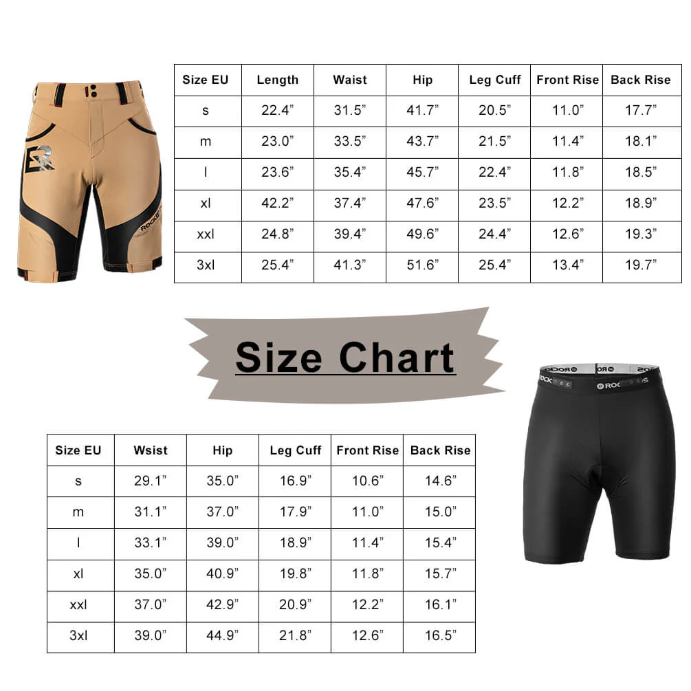 ROCKBROS Men's Cycling Shorts 4D Padded Compression Shorts - Image 15