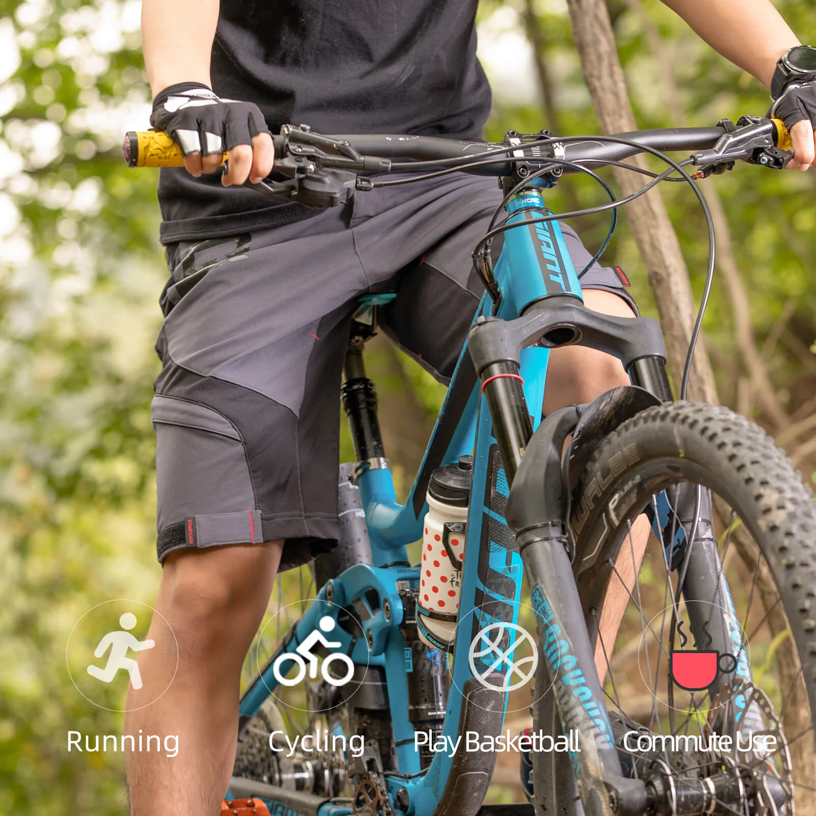 ROCKBROS Men's Cycling Shorts 4D Padded Compression Shorts - Image 22