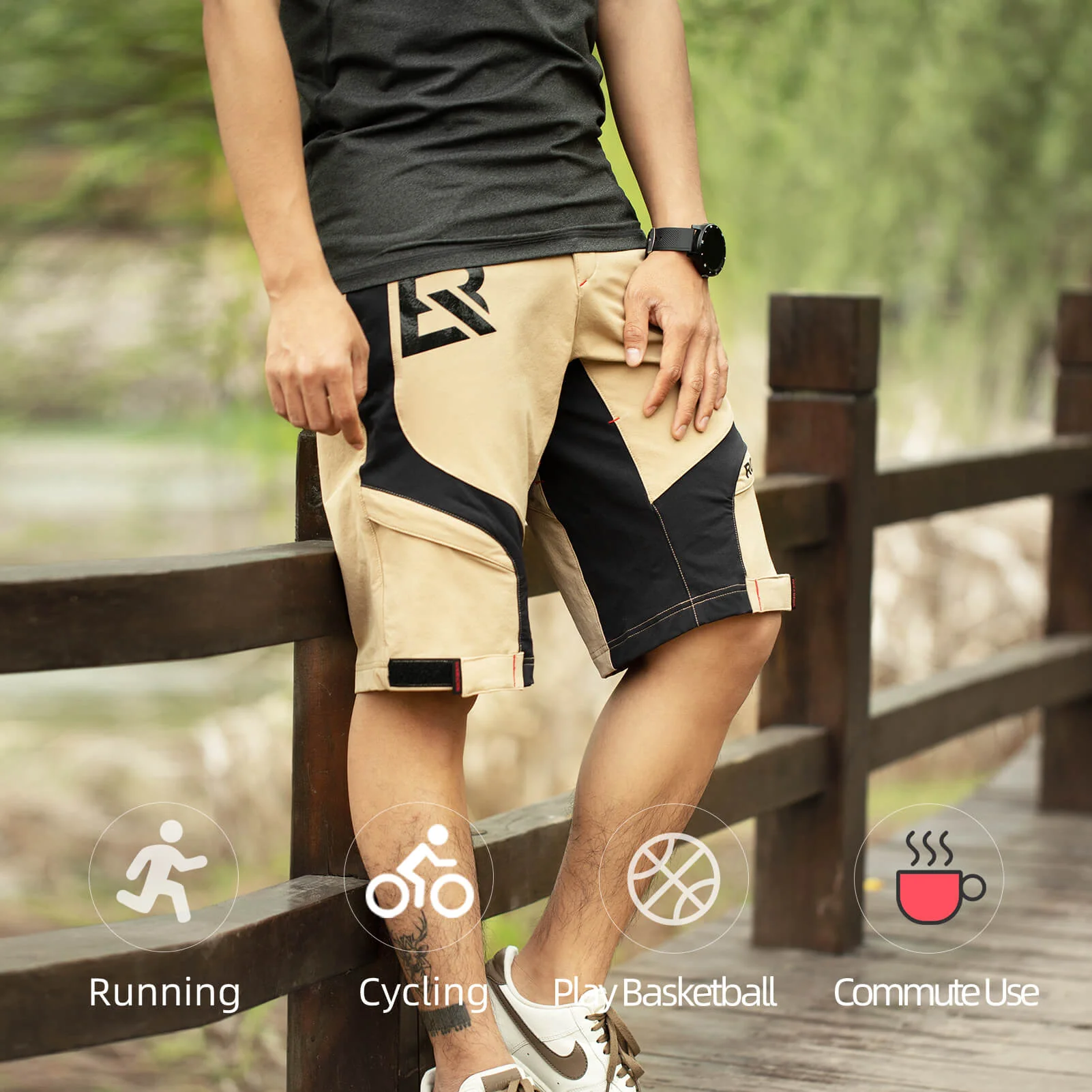 ROCKBROS Men's Cycling Shorts 4D Padded Compression Shorts - Image 23