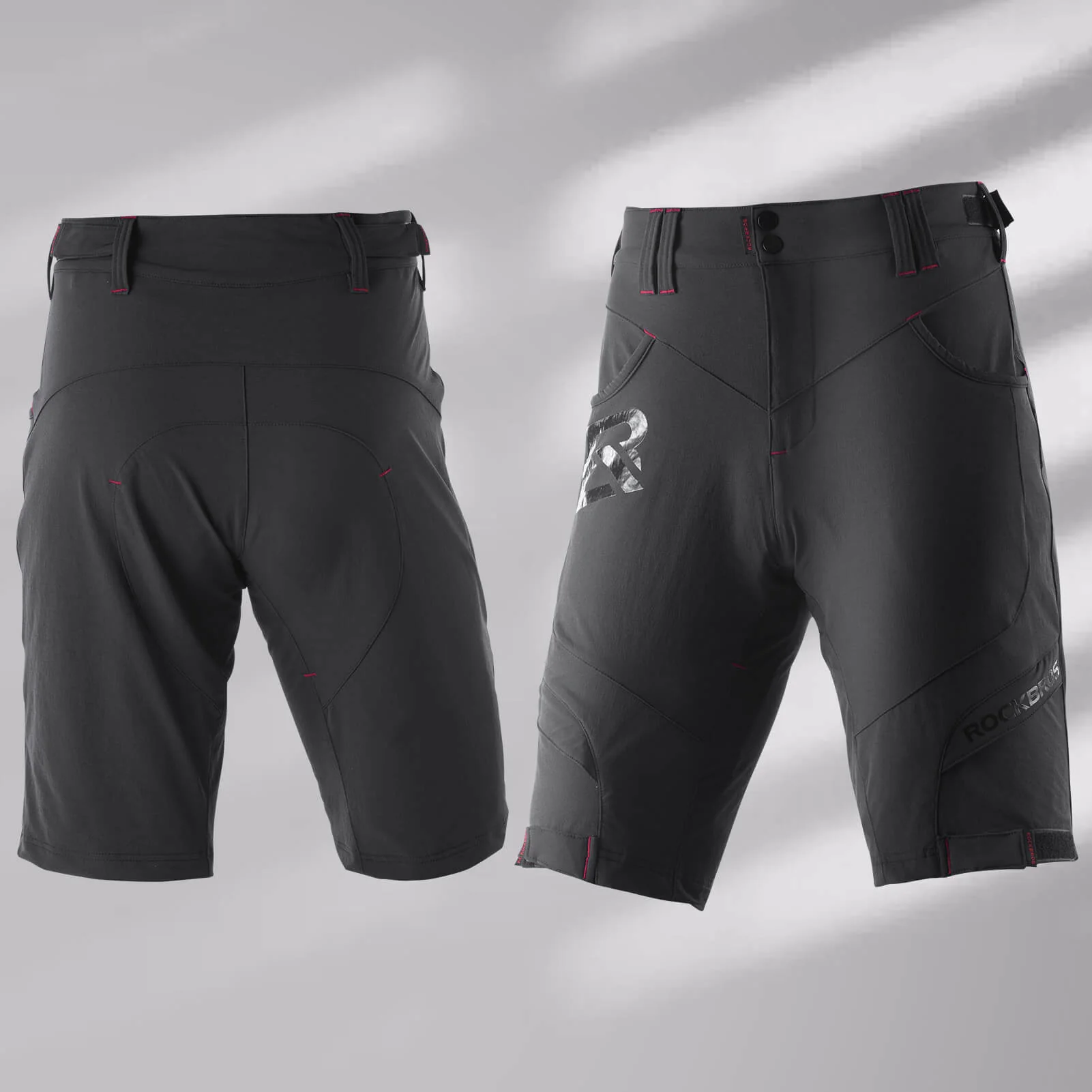 ROCKBROS Men's Cycling Shorts 4D Padded Compression Shorts - Image 7