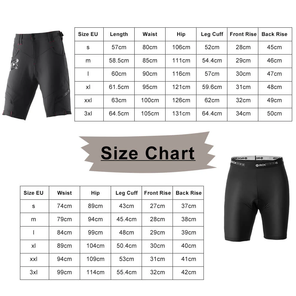 ROCKBROS Men's Cycling Shorts 4D Padded Compression Shorts - Image 9