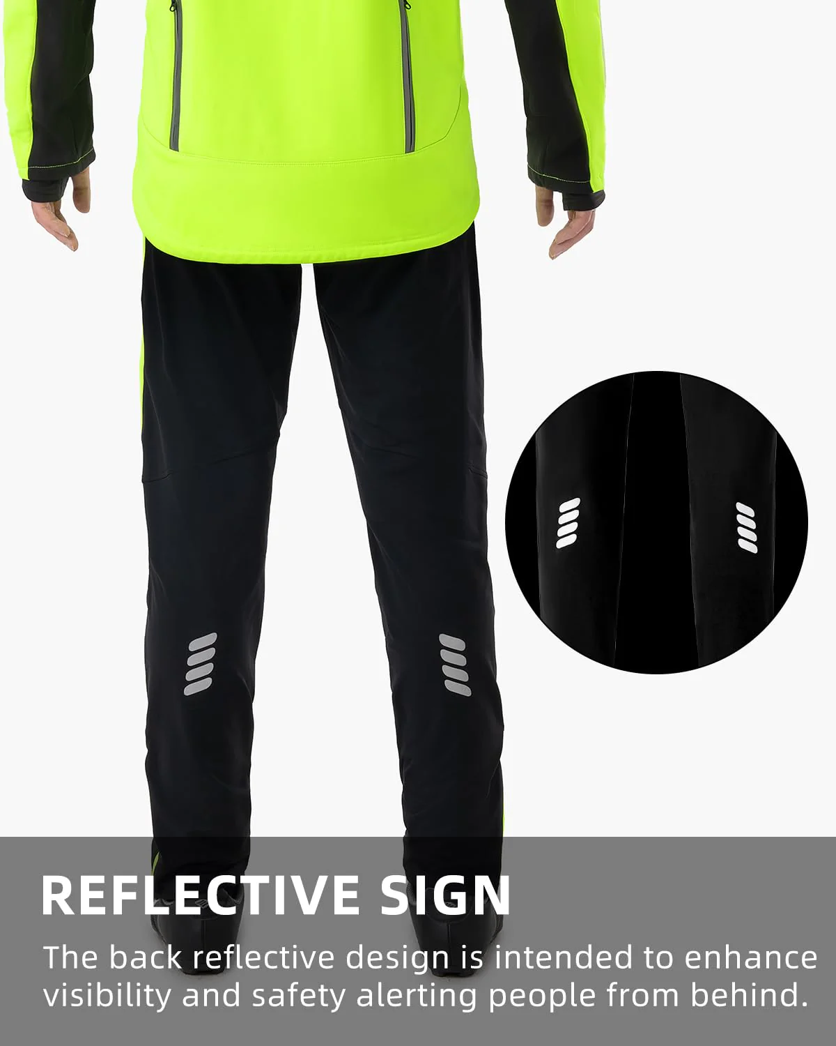 ROCKBROS Men’s Windproof Winter Cycling Pants warmth fleece-lined for outdoor hiking - Image 4