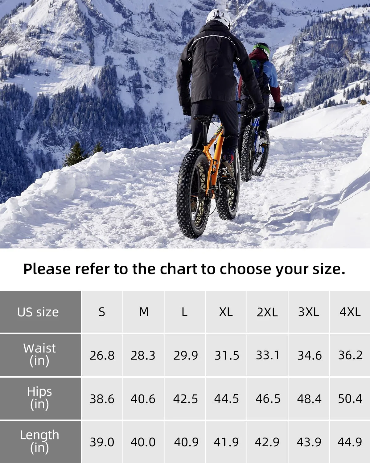 ROCKBROS Men’s Windproof Winter Cycling Pants warmth fleece-lined for outdoor hiking - Image 6