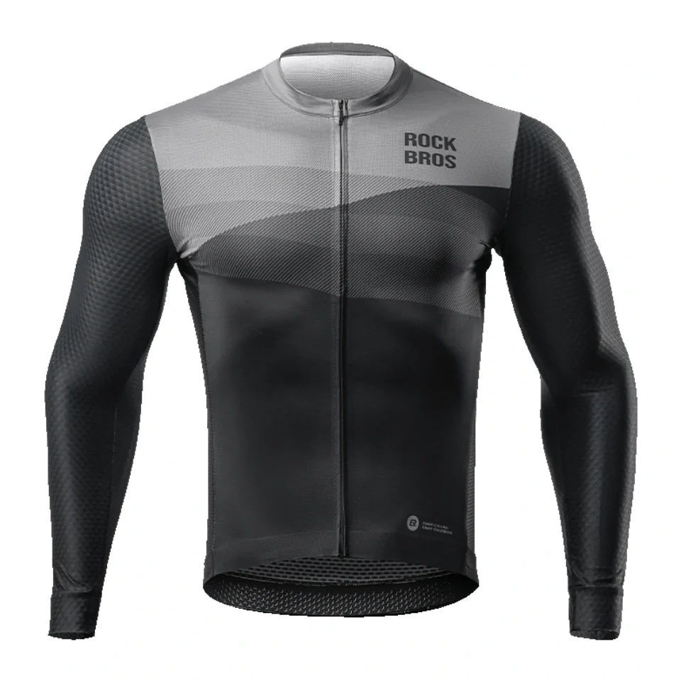 ROCKBROS Men's Cycling Long-Sleeve Jersey - Image 3