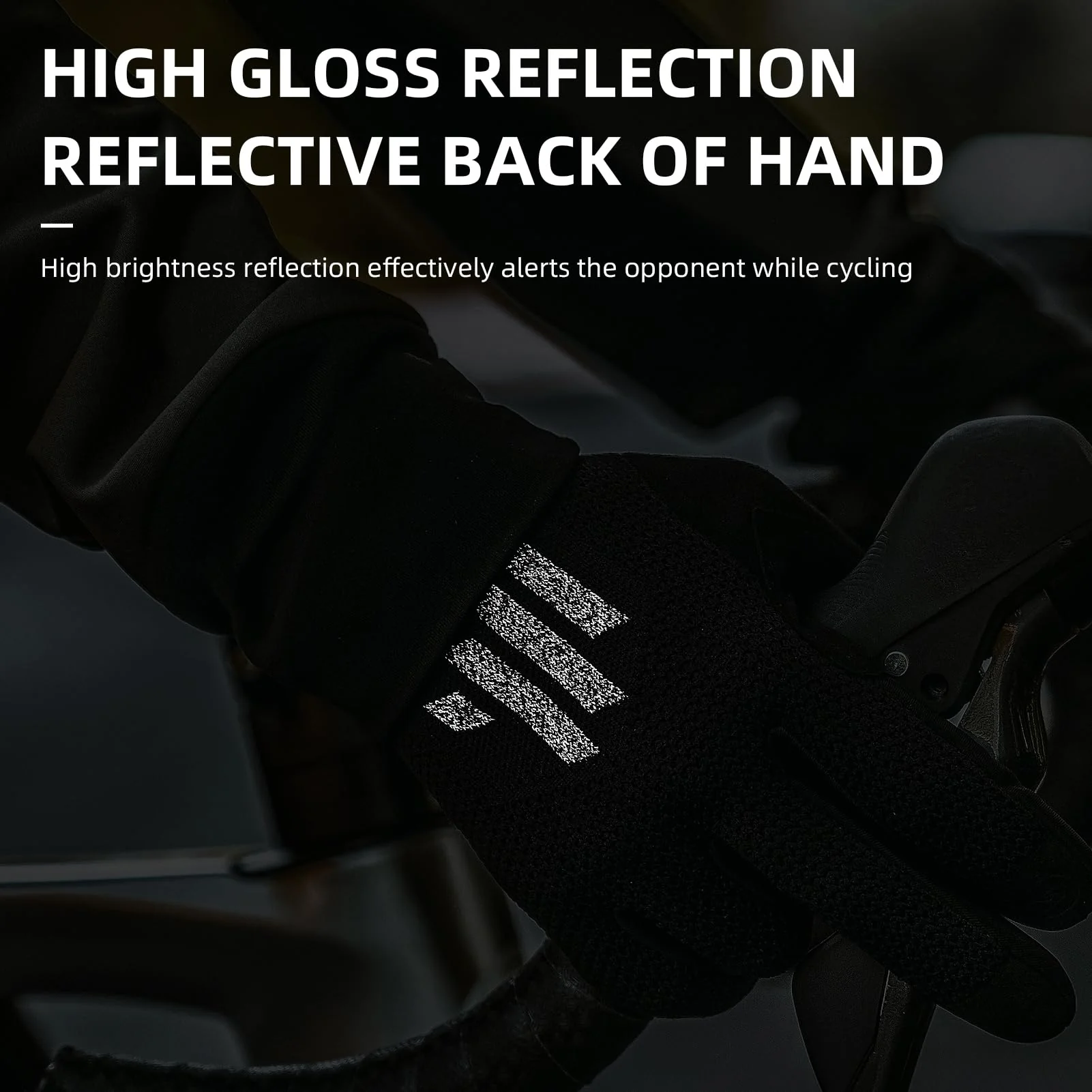 ROCKBROS Men's Mountain Bike Gloves Touch Screen Anti-Slip Full Finger MTB Gloves - Image 7