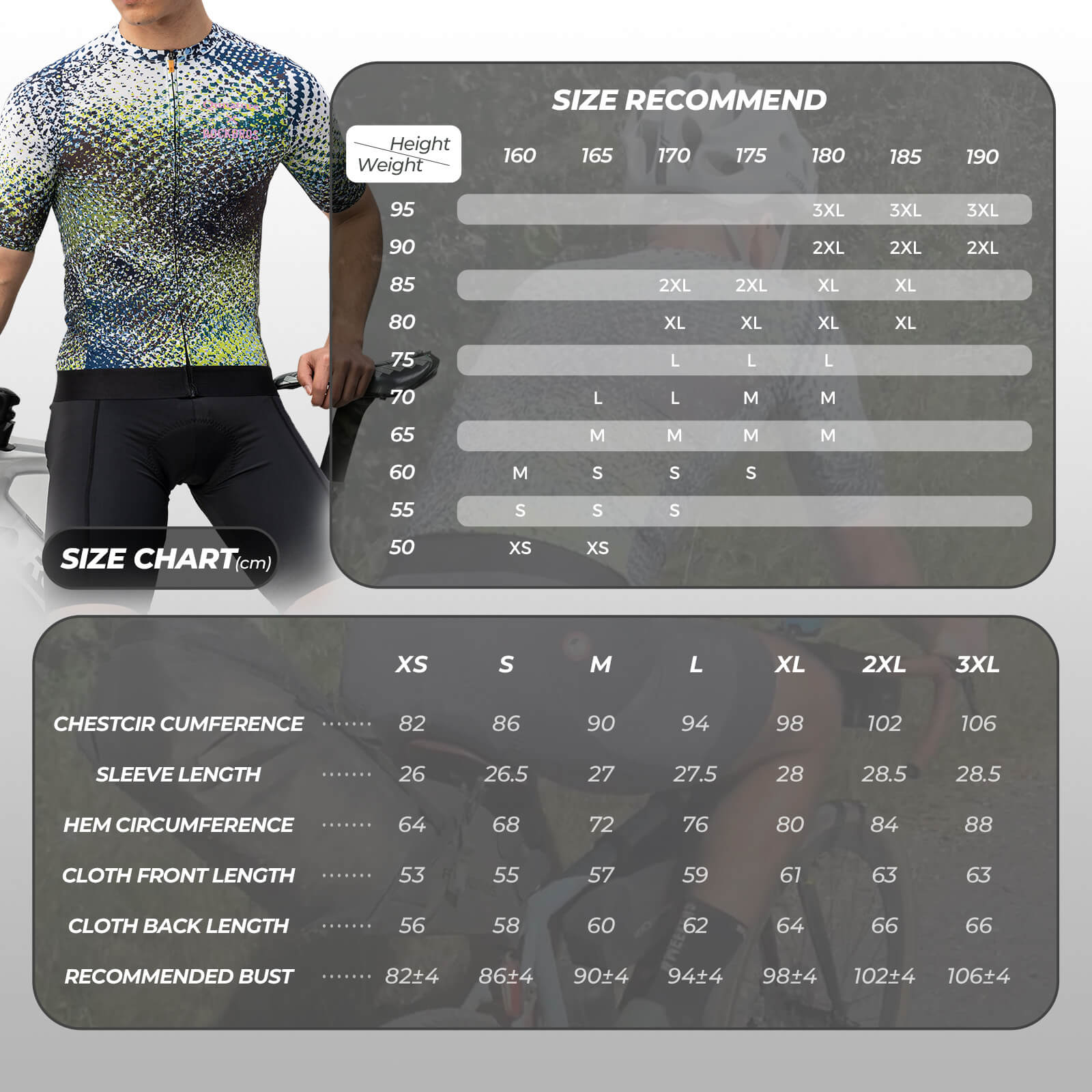 ROCKBROS Men's Short-Sleeve Camouflage Reflective Cycling Jersey - Image 6