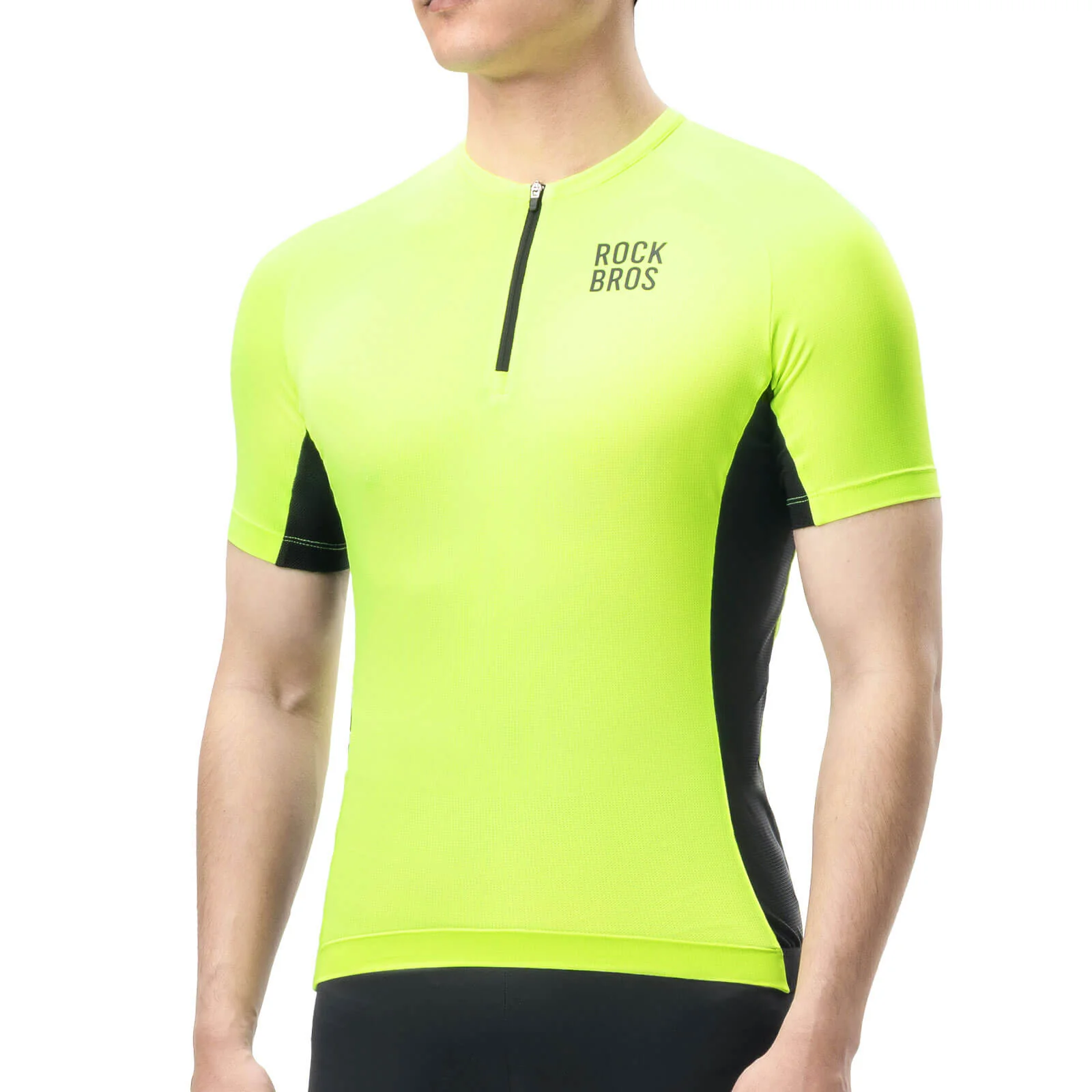 ROCKBROS Short-Sleeve Men's Cycling Jersey Reflective - Image 2