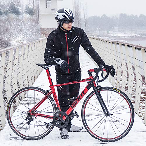 ROCKBROS Men's Winter Cycling Jacket for 5–32°F Thermal Windproof for Biking, Running, Hiking - Image 3