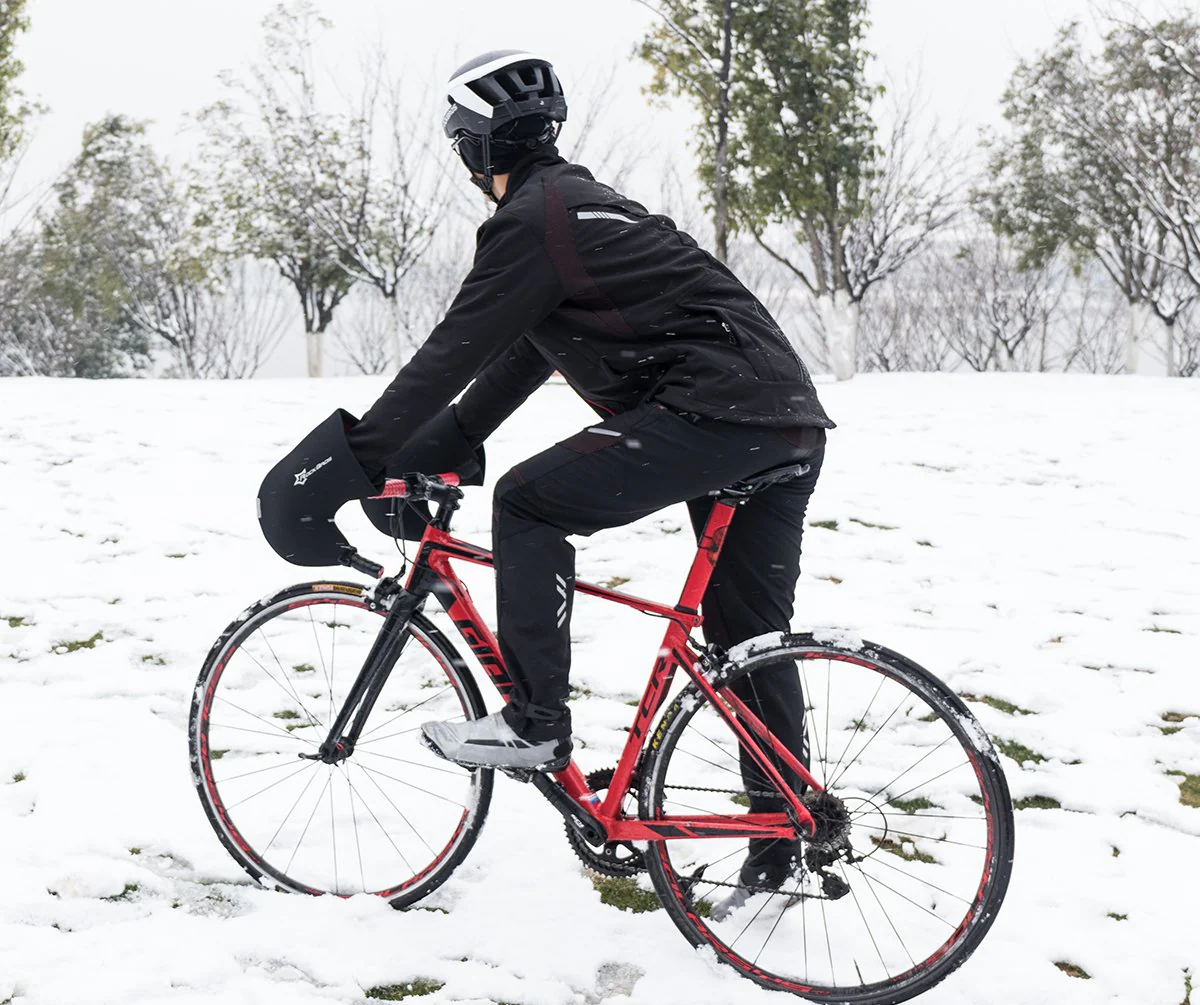 ROCKBROS Men's Winter Cycling Jacket for 5–32°F Thermal Windproof for Biking, Running, Hiking - Image 8