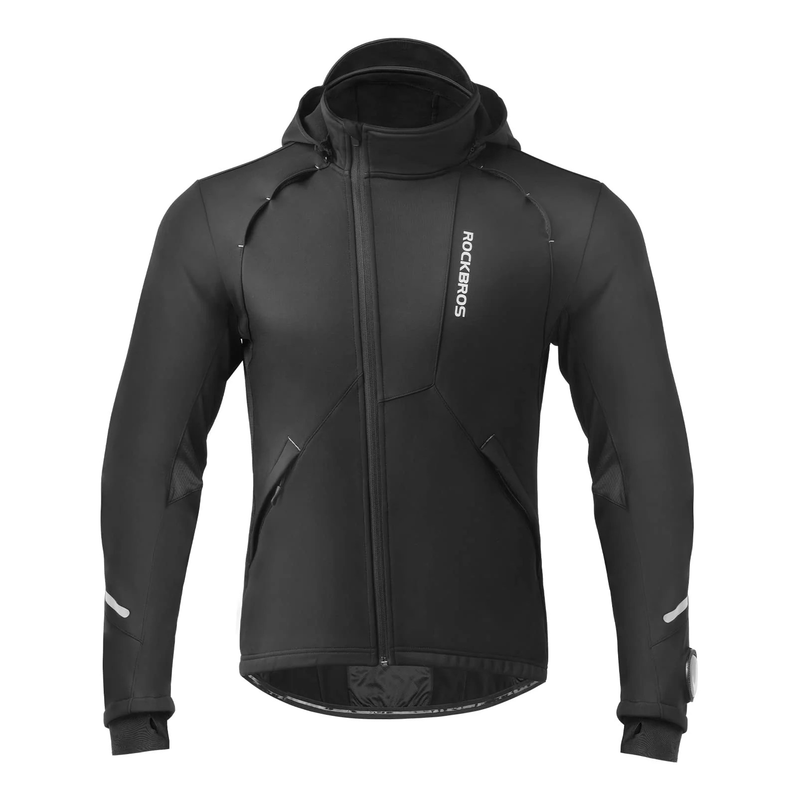 ROCKBROS Men's Winter Cycling Jacket for 5–32°F Thermal Windproof for Biking, Running, Hiking - Image 9