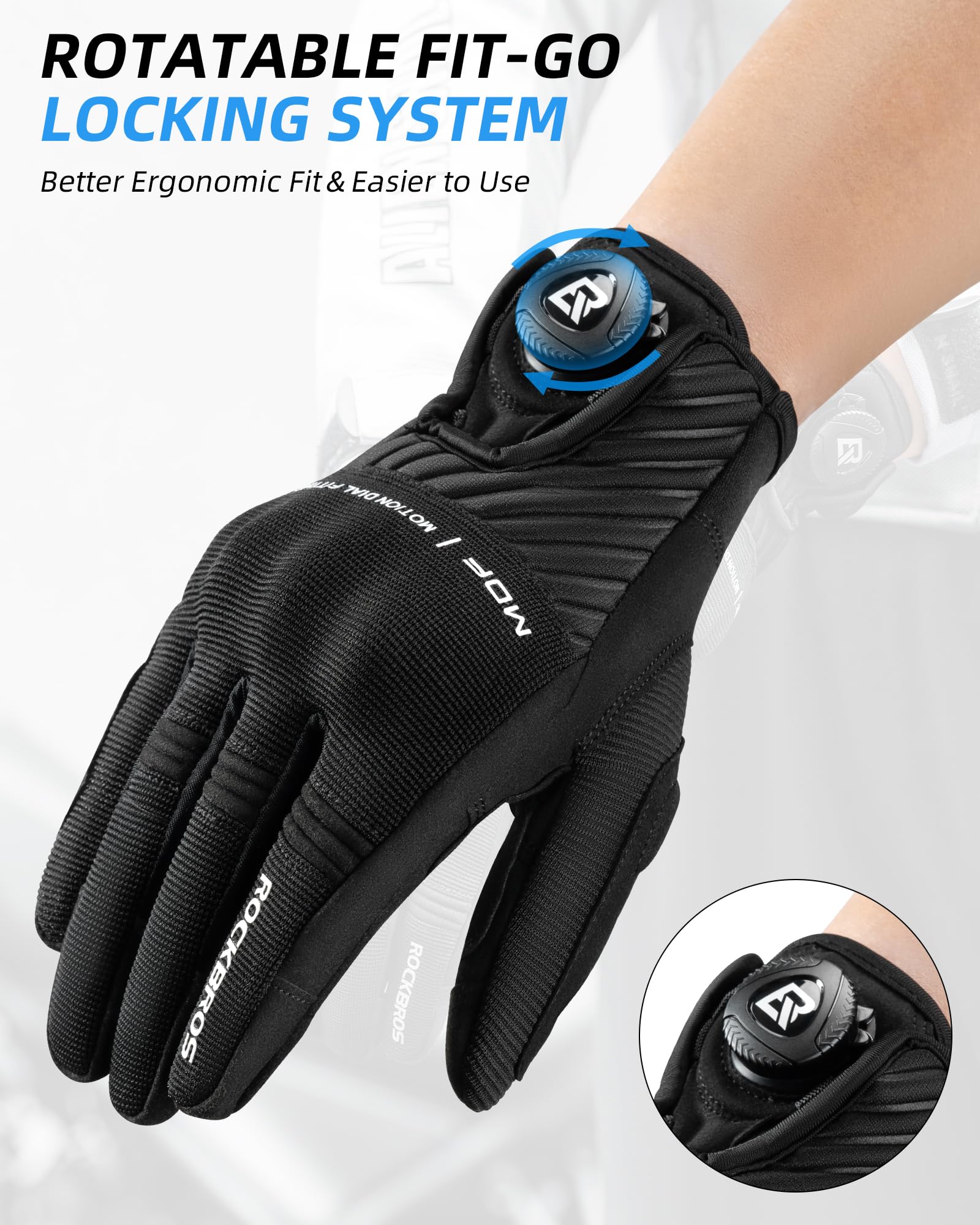 ROCKBROS Motorcycle Gloves for Men Women Touchscreen Hard Knuckles Breathable MTB - Image 6