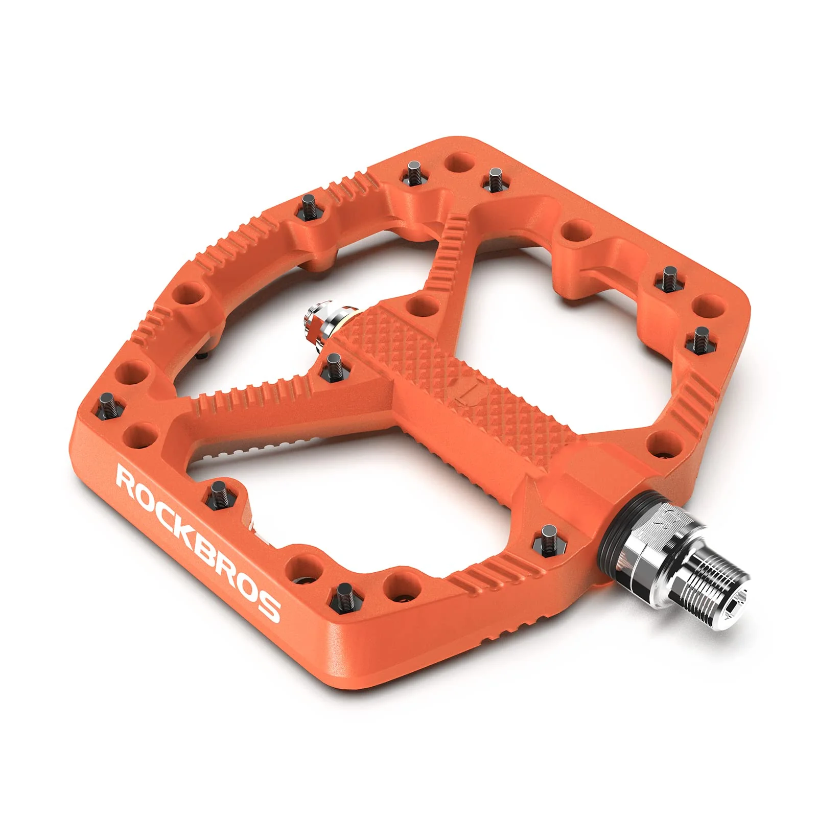 ROCKBROS Mountain Bike Pedals Flat MTB Pedals Nylon Fiber Bicycle Platform Pedals - Image 3