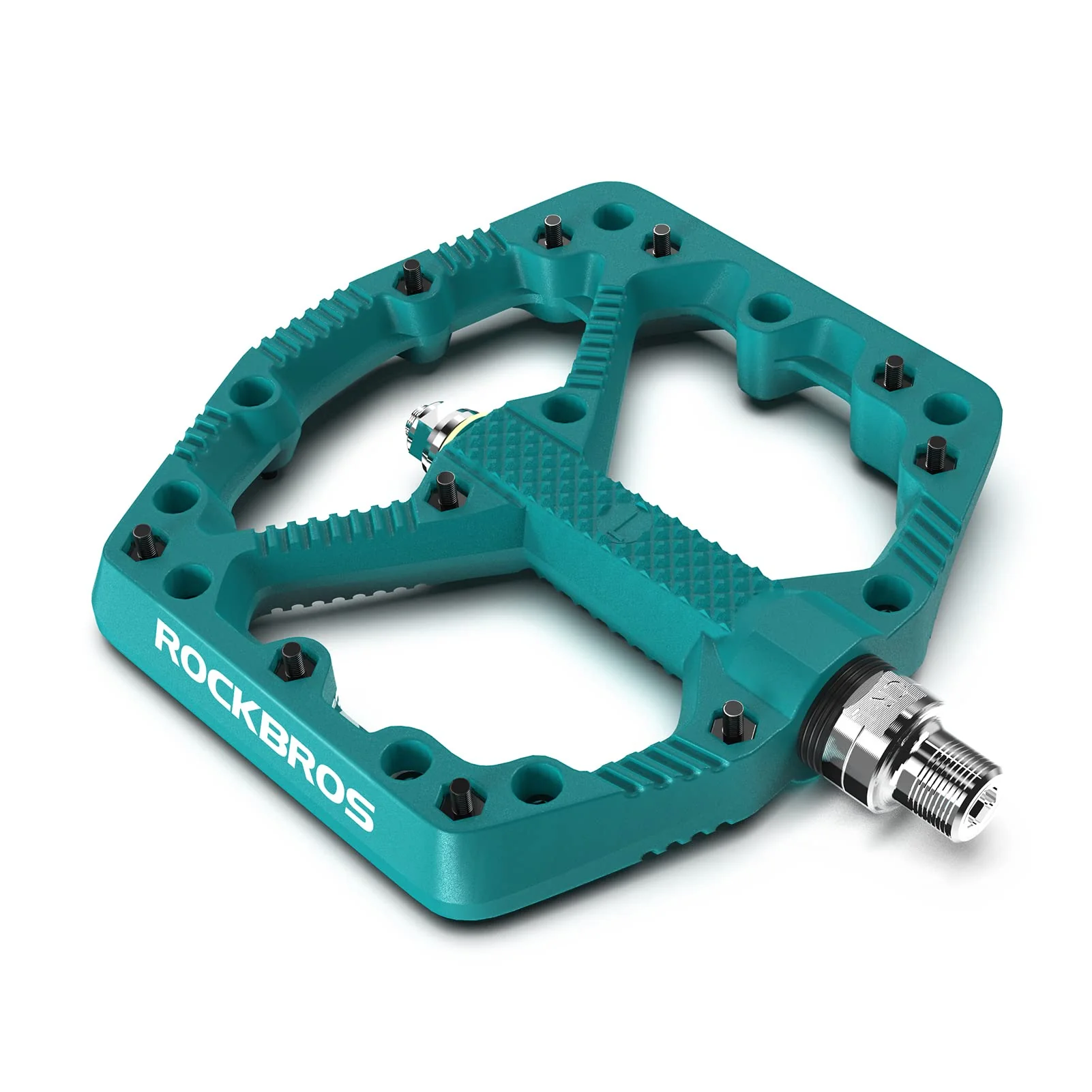 ROCKBROS Mountain Bike Pedals Flat MTB Pedals Nylon Fiber Bicycle Platform Pedals - Image 5