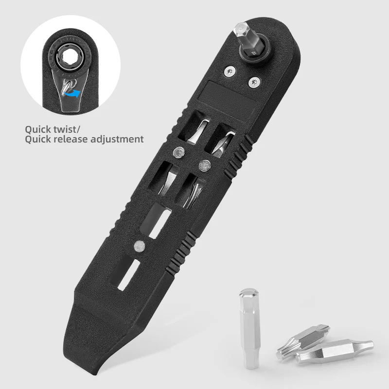 ROCKBROS Multi-function Ratchet Tire Lever with Hex Wrench and File Blade - Image 6