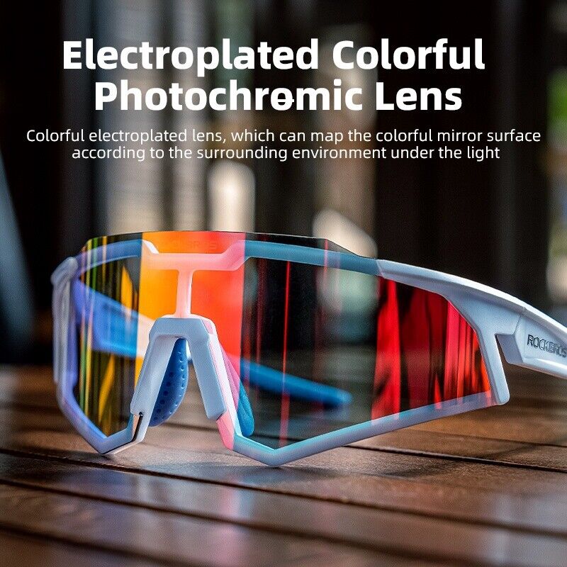 Photochromic Goggle Cycling Sunglasses Sport Road Mountain Bike Glasses - Image 16