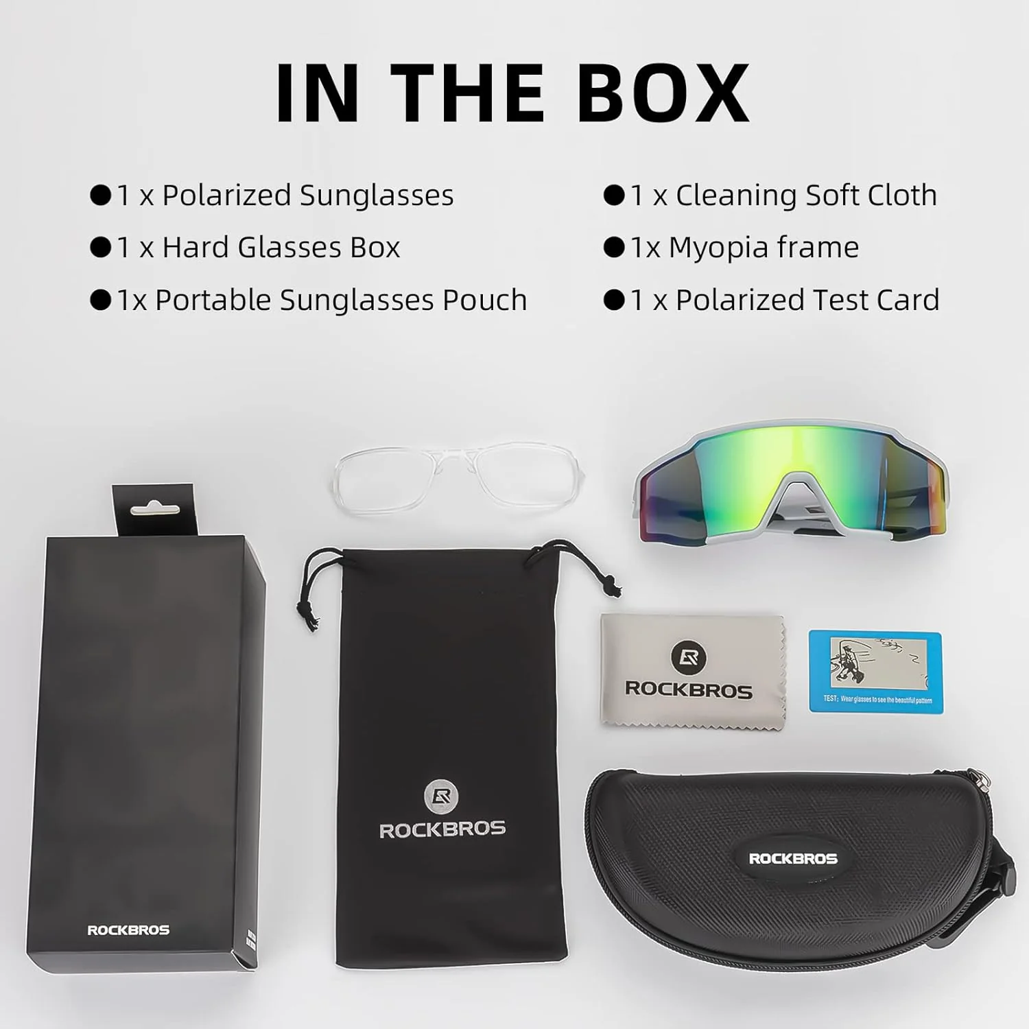 ROCKBROS Polarized Cycling Sunglasses UV400 Protection Lightweight Durable - Image 11