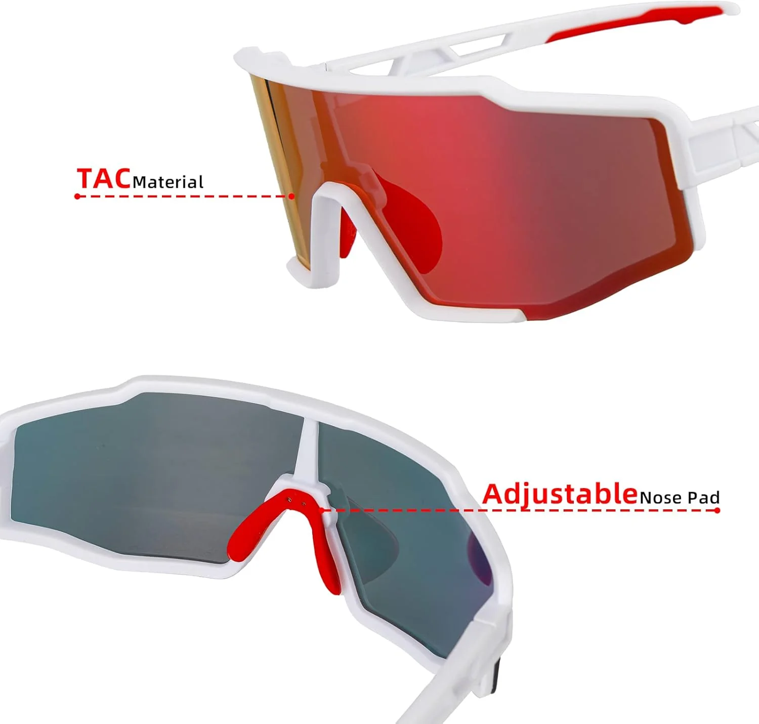 ROCKBROS Polarized Cycling Sunglasses UV400 Protection Lightweight Durable - Image 16