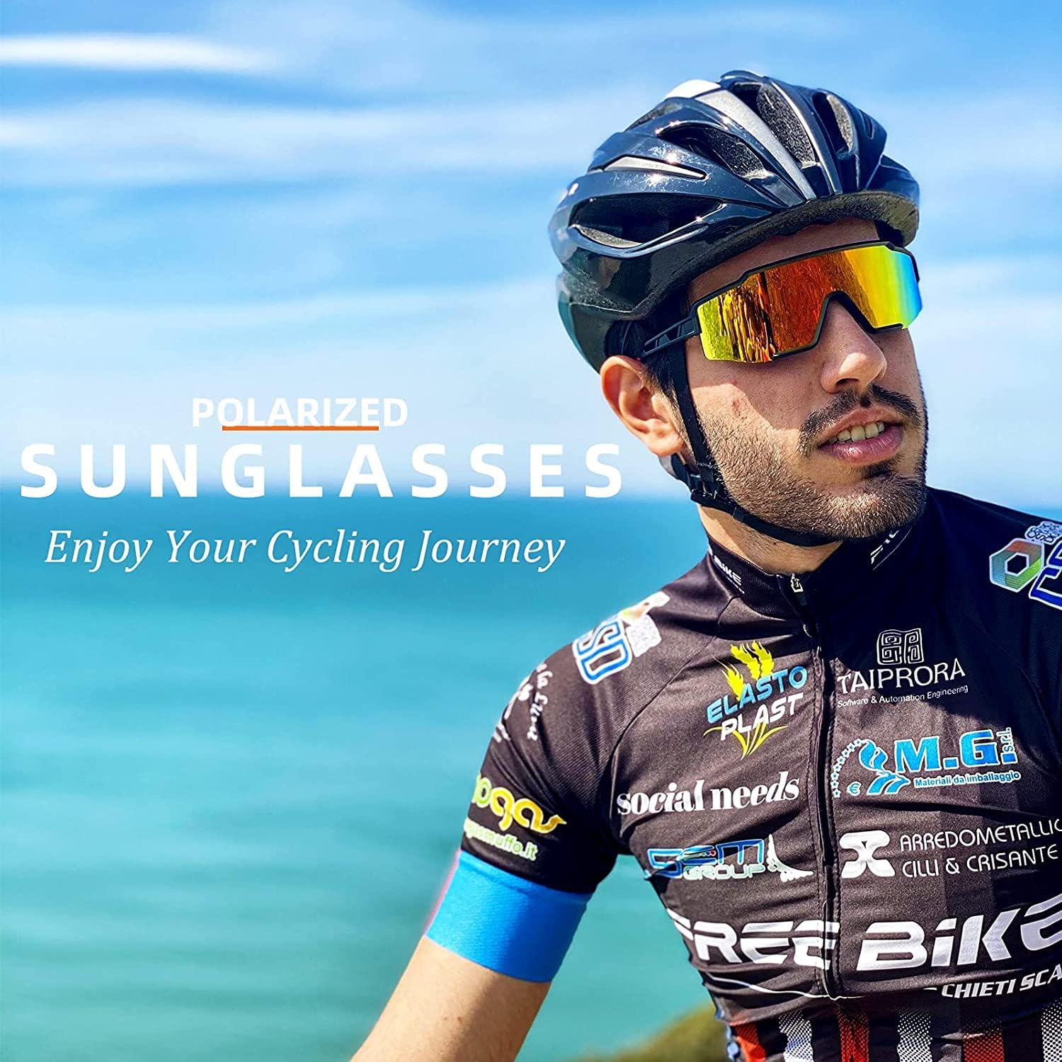 ROCKBROS Polarized Cycling Sunglasses UV400 Protection Lightweight Durable - Image 4