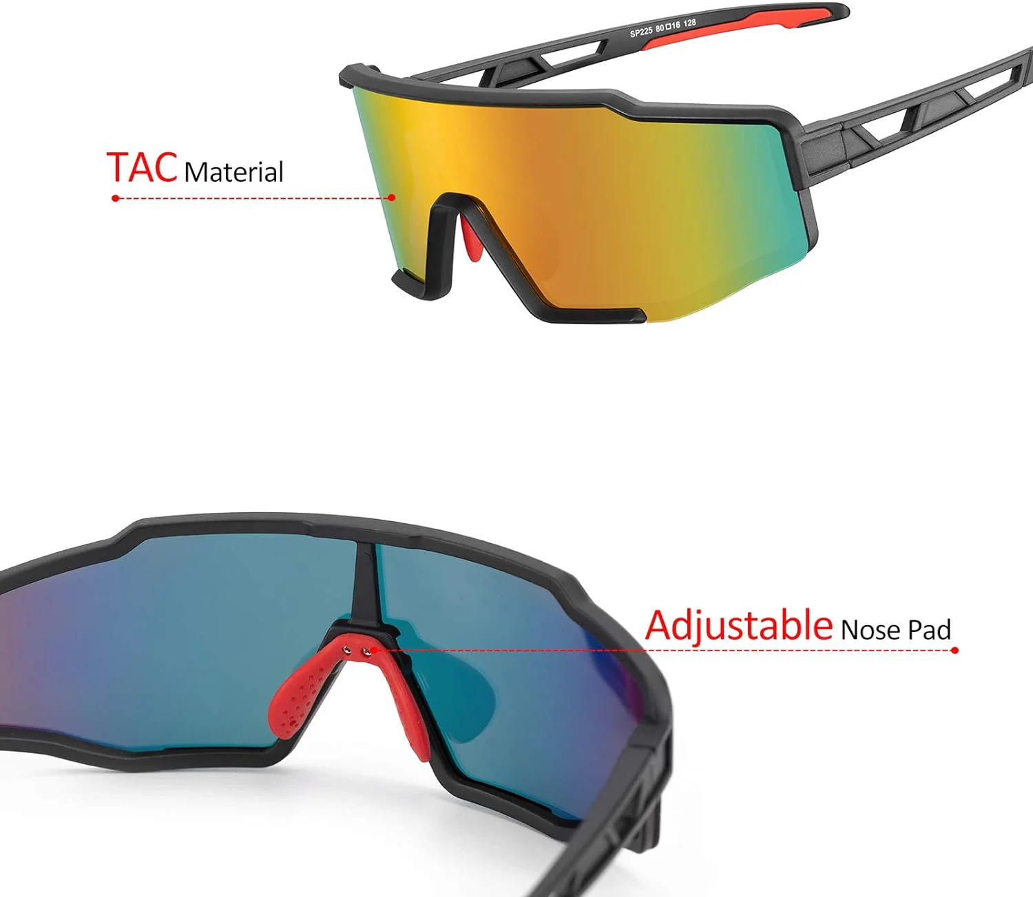 ROCKBROS Polarized Cycling Sunglasses UV400 Protection Lightweight Durable - Image 7