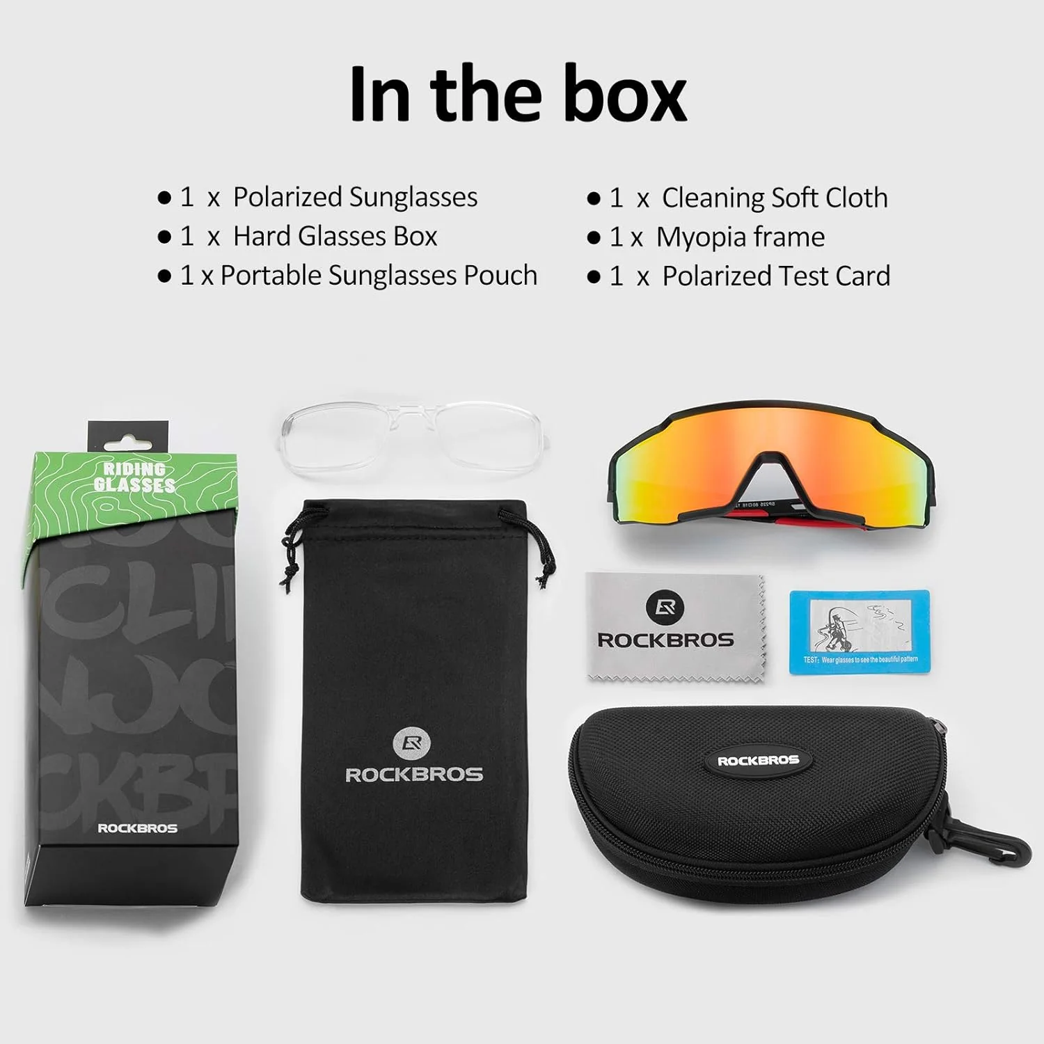 ROCKBROS Polarized Cycling Sunglasses UV400 Protection Lightweight Durable - Image 8
