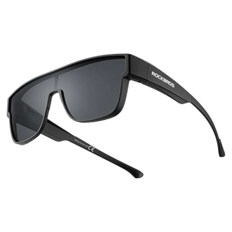 ROCKBROS Polarized Fit Over Glasses UV400 Sunglasses Wrap Around for Men Women
