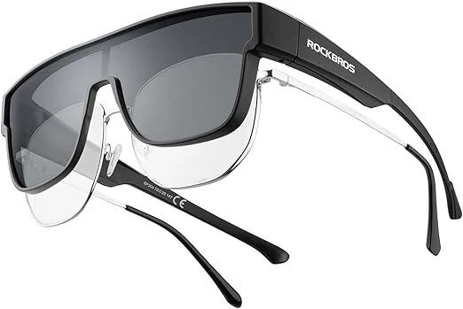 ROCKBROS Polarized Fit Over Glasses UV400 Sunglasses Wrap Around for Men Women - Image 13