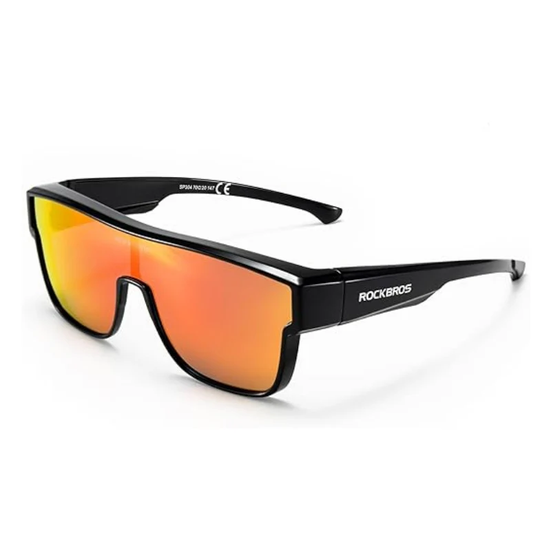 ROCKBROS Polarized Fit Over Glasses UV400 Sunglasses Wrap Around for Men Women - Image 3
