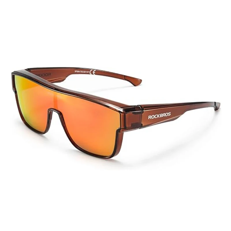 ROCKBROS Polarized Fit Over Glasses UV400 Sunglasses Wrap Around for Men Women - Image 4