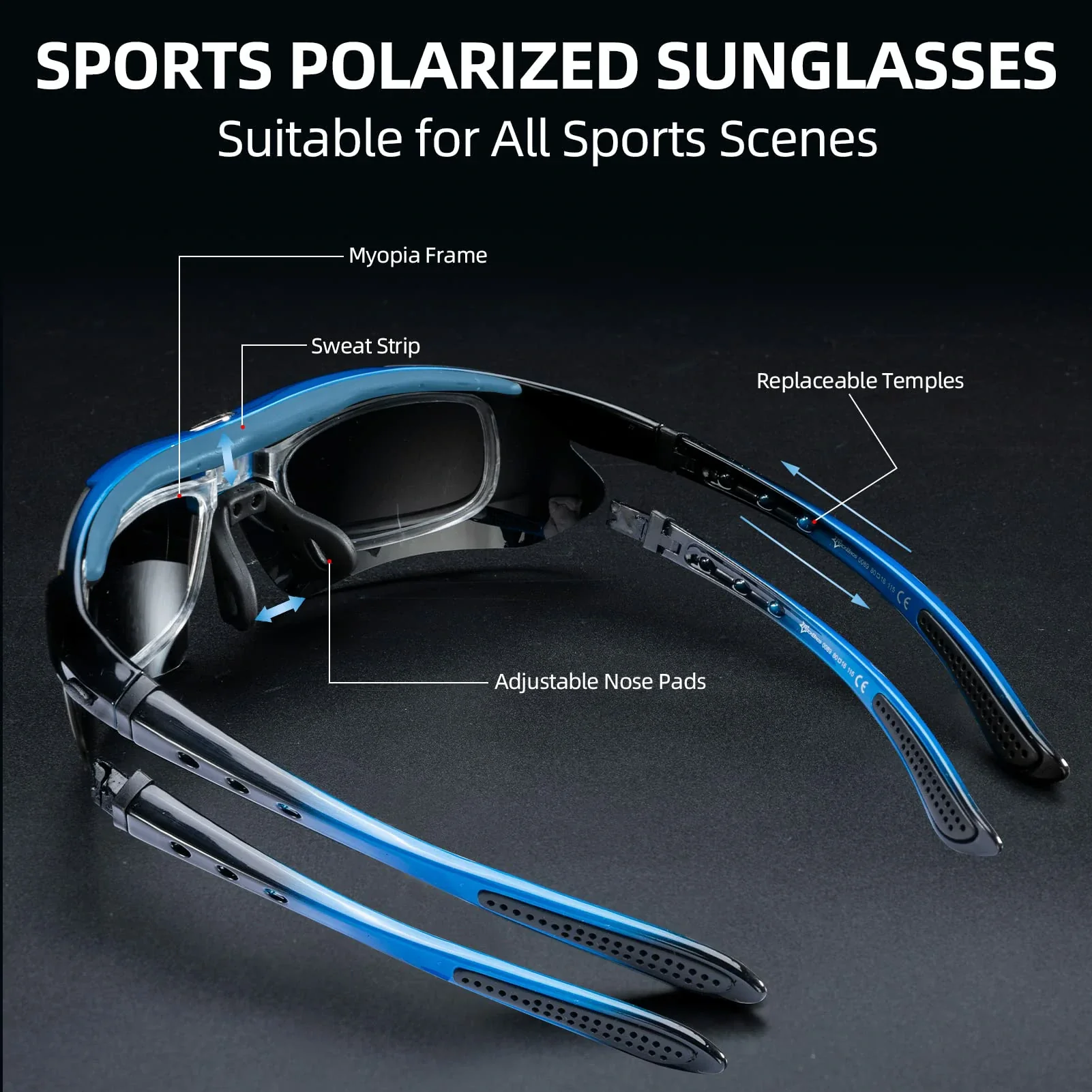 ROCKBROS Polarized Sports Sunglasses UV Protection Cycling Glasses - Image 10