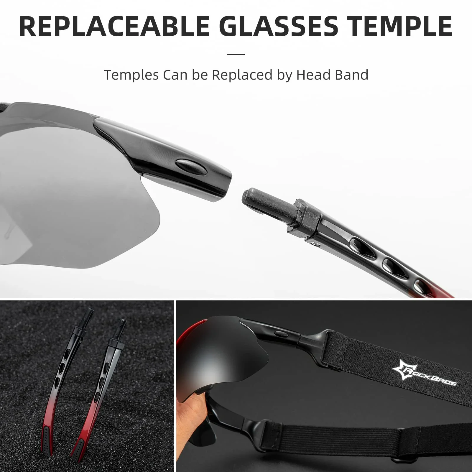 ROCKBROS Polarized Sports Sunglasses UV Protection Cycling Glasses - Image 26