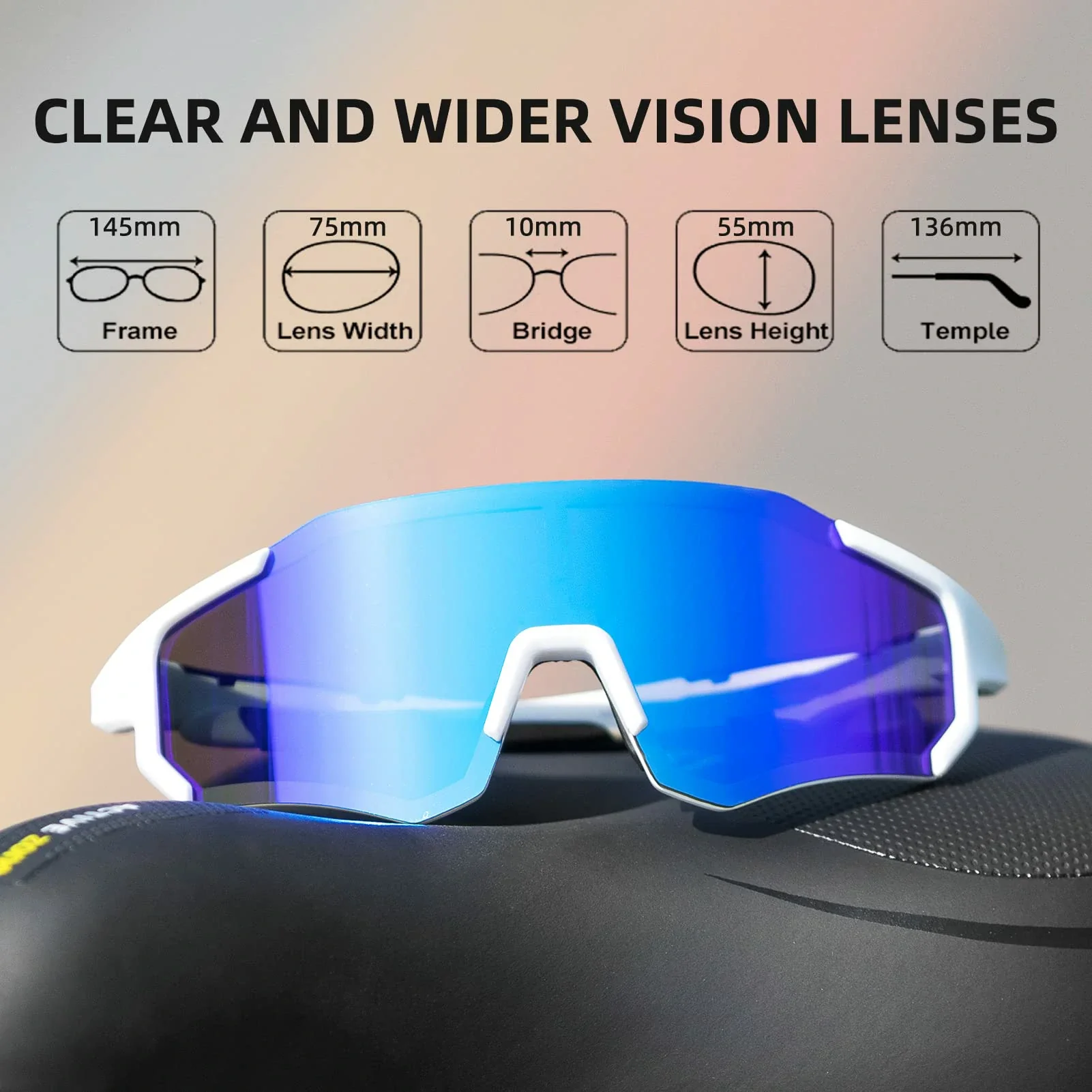 ROCKBROS Polarized Sunglasses for Men Women UV400 Protection Cycling Bike Glasses TAC Lightweight Frame Driving Fishing - Image 10