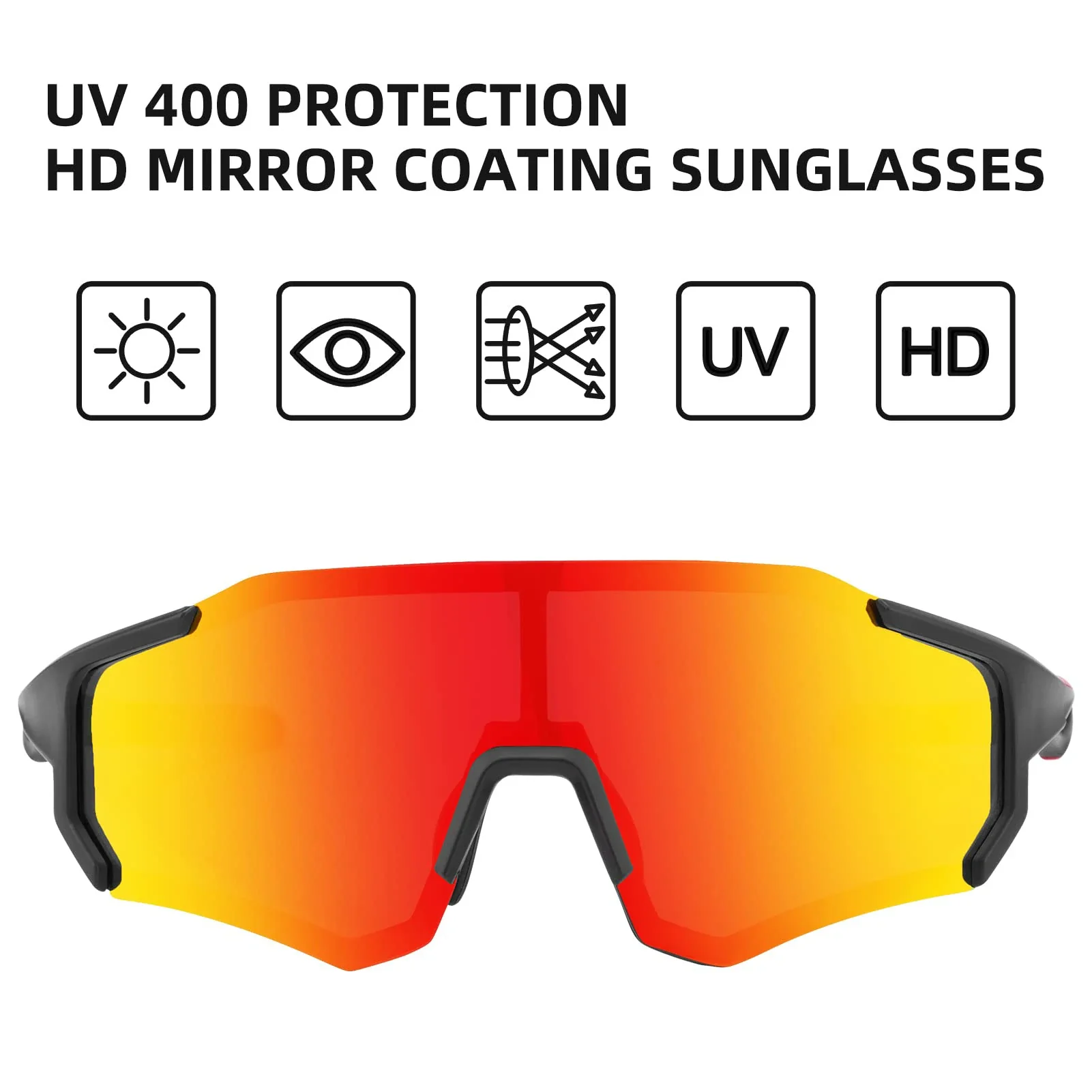 ROCKBROS Polarized Sunglasses for Men Women UV400 Protection Cycling Bike Glasses TAC Lightweight Frame Driving Fishing - Image 3
