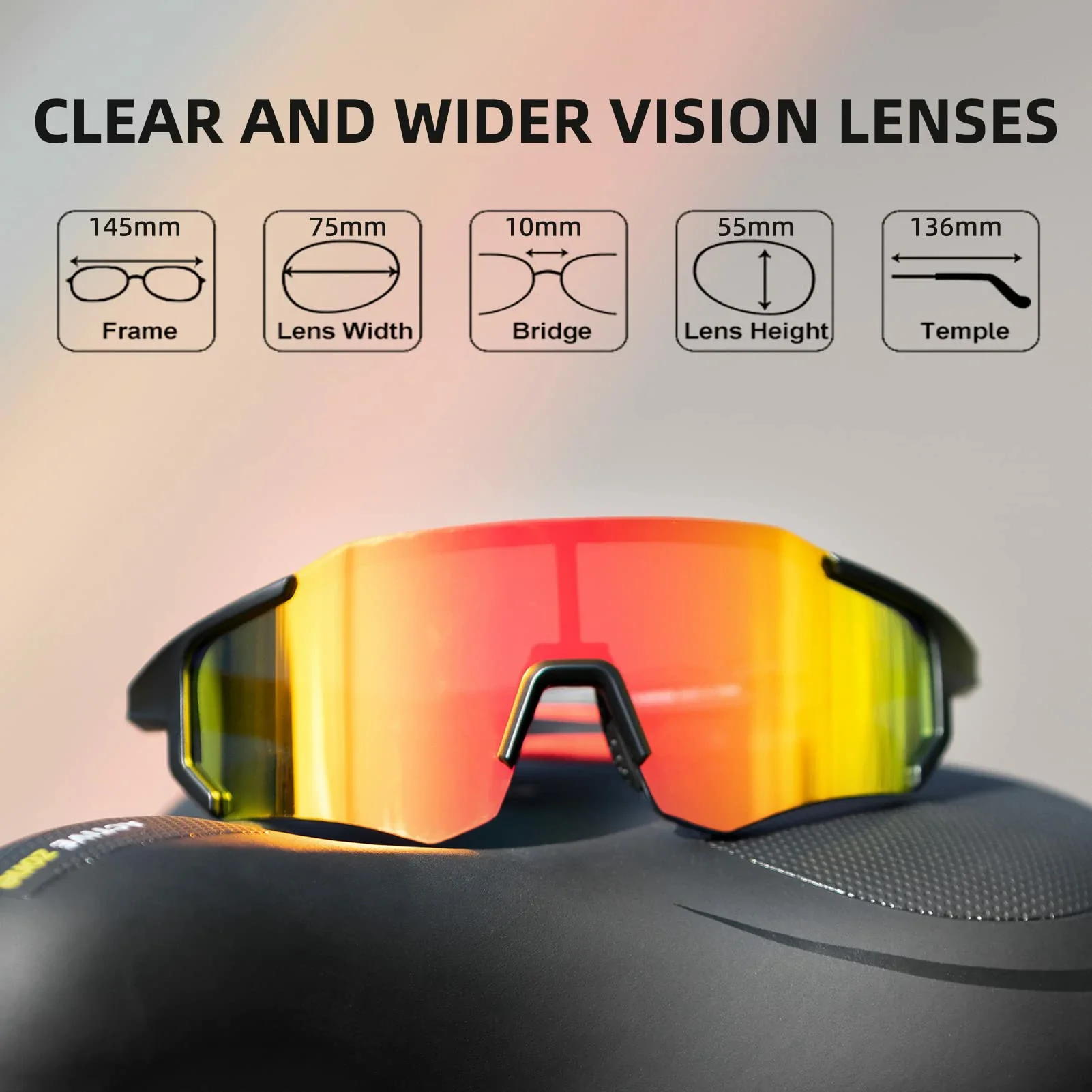 ROCKBROS Polarized Sunglasses for Men Women UV400 Protection Cycling Bike Glasses TAC Lightweight Frame Driving Fishing - Image 4