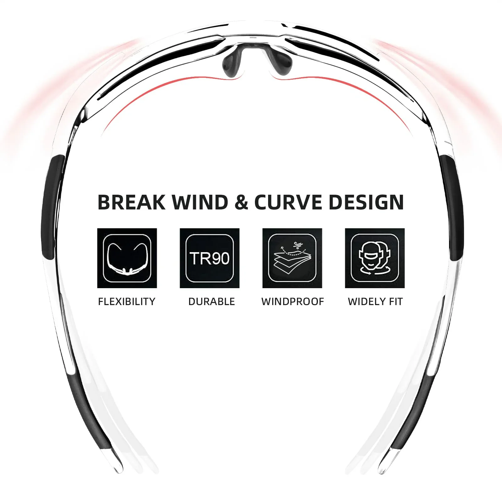 ROCKBROS Polarized Sunglasses for Men Women UV400 Protection Cycling Bike Glasses TAC Lightweight Frame Driving Fishing - Image 9