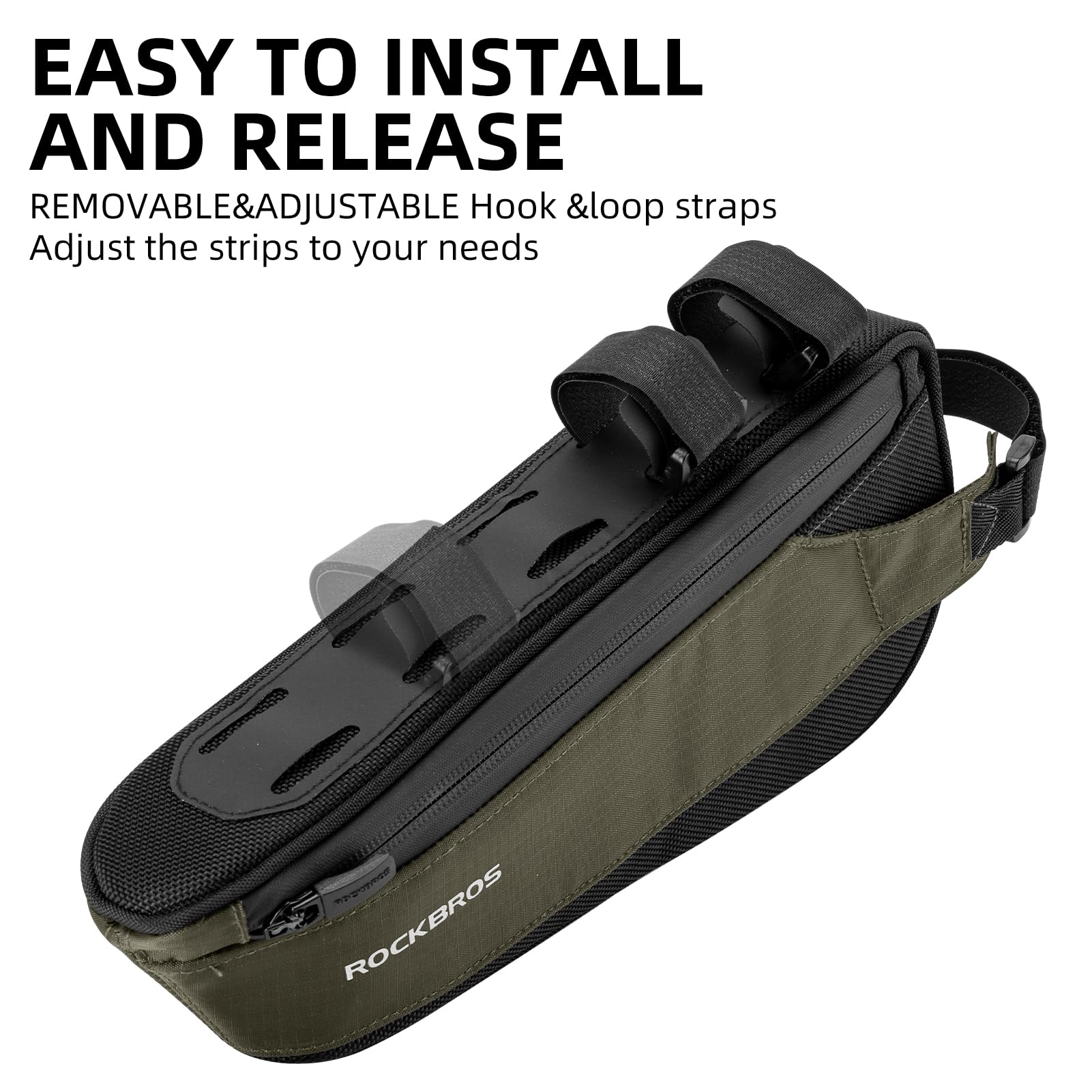 ROCKBROS Portable Bike Top Tube Bag Reflective Ultralight - Image 3