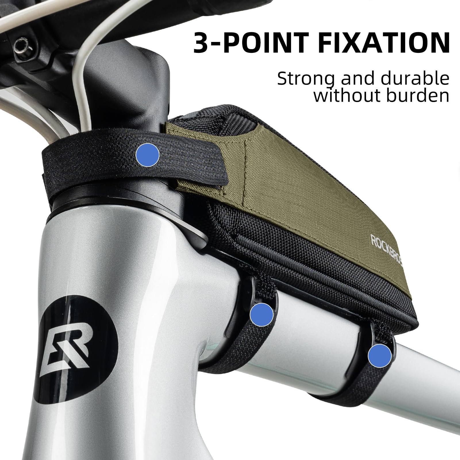 ROCKBROS Portable Bike Top Tube Bag Reflective Ultralight - Image 4