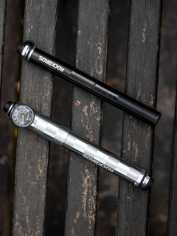 ROCKBROS Ultralight Bike Tire Shock Mini Pump 160PSI High Pressure - Image 11