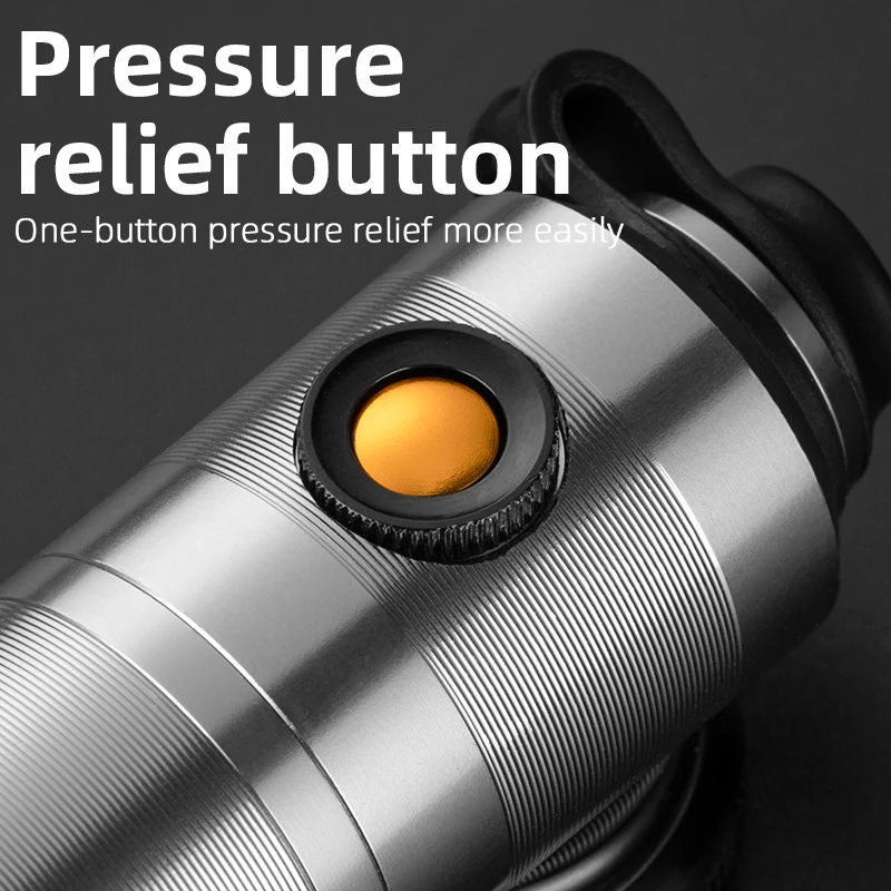 ROCKBROS Ultralight Bike Tire Shock Mini Pump 160PSI High Pressure - Image 6